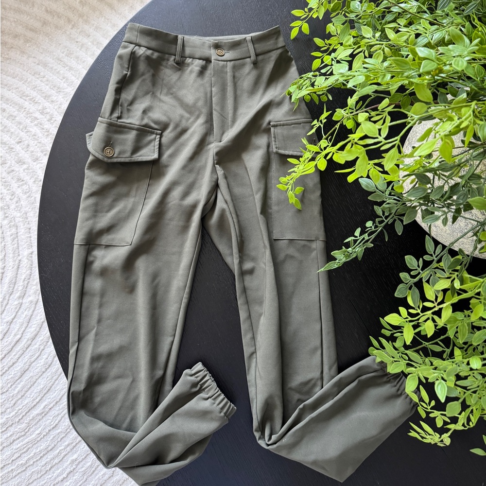 Olive green cargo pants